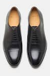 Shop_Kozasko_Black Goodyear Welted Captoe Oxfords _at_Aza_Fashions