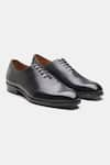 Buy_Kozasko_Black Goodyear Welted Captoe Oxfords _at_Aza_Fashions