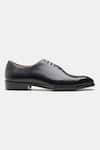 Kozasko_Black Goodyear Welted Captoe Oxfords _Online_at_Aza_Fashions