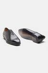 Shop_Kozasko_Black Goodyear Welted Captoe Oxfords _Online_at_Aza_Fashions