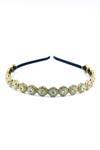 Buy_Foot Fuel_Gold Crystals Studded Hairband _at_Aza_Fashions