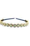 Foot Fuel_Gold Crystals Studded Hairband _Online_at_Aza_Fashions