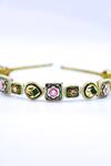 Buy_Foot Fuel_Gold Crystals, Beads Floral Geometric Brooch Hairband _Online_at_Aza_Fashions