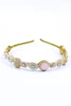Buy_Foot Fuel_Gold Beads Geometric Brooch Hairband _at_Aza_Fashions