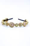 Buy Foot Fuel Gold Beads, Crystals Floral Embellished Hairband at Aza Fashions Buy_Foot Fuel_Gold Beads, Crystals Floral Embellished Hairband _at_Aza_Fashions
