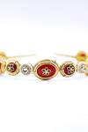 Buy_Foot Fuel_Gold Bead Embellished Cutwork Hairband _Online_at_Aza_Fashions