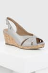 Buy_OROH_Grey Segovia Criss Cross Wedges _at_Aza_Fashions