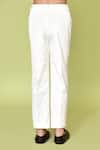 Buy_Banana Bee_White Velvet Striped Coat Suit Pant Set_Online