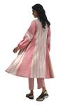 Shop_Payal Pratap_Pink Chambray Cotton Printed Striped Epirus Straight Pant _Online_at_Aza_Fashions