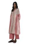 Buy_Payal Pratap_Pink Handloom Cotton Solid Celine Pant _Online_at_Aza_Fashions
