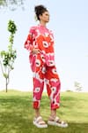 Shop_RAAS LIFE_Multi Color Linen Cotton Print Mekko Floral Marigold Shirt And Trouser Set 