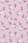 The Baby Atelier_Pink Organic Cotton Print Sheep Junior Quilt _Online_at_Aza_Fashions