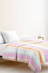 Buy_The Baby Atelier_Pink Organic Cotton Print Stripe Junior Quilt _at_Aza_Fashions