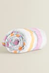 Shop_The Baby Atelier_Pink Organic Cotton Print Stripe Junior Quilt _at_Aza_Fashions