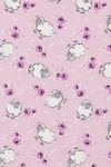 The Baby Atelier_Pink Organic Cotton Sheep Print Baby Quilt _Online_at_Aza_Fashions