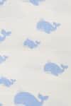 The Baby Atelier_Blue Organic Cotton Whale Print Baby Quilt _Online_at_Aza_Fashions