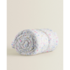 Buy_The Baby Atelier_Multi Color Organic Cotton Flower Print Baby Quilt _at_Aza_Fashions