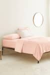 Buy_The Baby Atelier_Pink Organic Cotton Plain Duvet Cover _at_Aza_Fashions