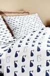 Shop_The Baby Atelier_White Organic Cotton Dolphin Print Duvet Cover _at_Aza_Fashions