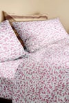 Shop_The Baby Atelier_Red Organic Cotton Flower Print Duvet Cover _at_Aza_Fashions