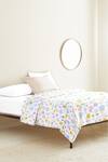 Buy_The Baby Atelier_Multi Color Organic Cotton Whimsical Flowers Print Junior Bed Cover _at_Aza_Fashions