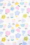 Buy_The Baby Atelier_Multi Color Organic Cotton Whimsical Flowers Print Junior Bed Cover _Online_at_Aza_Fashions