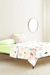 Buy_The Baby Atelier_Multi Color Organic Cotton Rainbow Vegetables Print Junior Bed Cover _at_Aza_Fashions