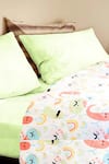 The Baby Atelier_Multi Color Organic Cotton Rainbow Vegetables Print Junior Bed Cover _Online_at_Aza_Fashions