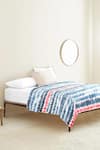 Buy_The Baby Atelier_Blue Organic Cotton Brushstroke Print Junior Bed Cover _at_Aza_Fashions