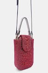 Shop_VERSUHZ_Maroon Crystal Stone Embellished Clutch _Online_at_Aza_Fashions