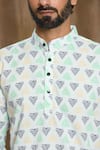 Arihant Rai Sinha_Multi Color Cotton Print Geometric Full Sleeve Shirt _Online_at_Aza_Fashions