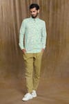 Buy_Arihant Rai Sinha_Multi Color Cotton Print Broken Tile Shirt _at_Aza_Fashions