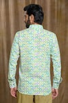 Shop_Arihant Rai Sinha_Multi Color Cotton Print Broken Tile Shirt _at_Aza_Fashions