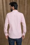 Shop_Arihant Rai Sinha_Pink Cotton Print Stripe Shirt_at_Aza_Fashions
