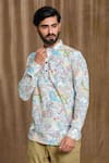 Buy_Arihant Rai Sinha_Multi Color Cotton Print Abstract Floral Shirt _Online_at_Aza_Fashions