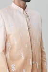 Arihant Rai Sinha_Peach Jacket And Kurta Silk Blend Embroidered Mirror & Set _at_Aza_Fashions