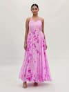 Buy_Samyukta Singhania_Pink Chinon Shibori Halter Pattern Neck Dress _Online_at_Aza_Fashions