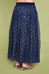 Shop_Petite Pomme_Blue Net Navy Polka Dot Top And Skirt Set