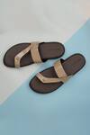 Buy_Ankit V Kapoor_Beige Split Toe Sandals_at_Aza_Fashions