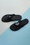 Buy_Ankit V Kapoor_Black Criss Cross Sandals_at_Aza_Fashions
