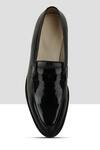 Buy_Ankit V Kapoor_Black Almond Toe Penny Loafers _Online_at_Aza_Fashions