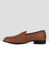 Ankit V Kapoor_Brown Almond Toe Penny Loafers _Online_at_Aza_Fashions