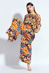 Buy_neetiandmudita_Multi Color Crepe Rhinestone Round Abstract Pattern Jumpsuit _Online_at_Aza_Fashions