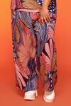 neetiandmudita_Multi Color Crepe Silk Print Abstract Floral Boat Neck Top With Pant _Online_at_Aza_Fashions