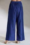 JAYANTI REDDY_Blue Solid Palazzo Pant _at_Aza_Fashions