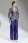 Buy_JAYANTI REDDY_Purple Solid Plain Palazzo Pant _at_Aza_Fashions