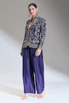 Shop_JAYANTI REDDY_Purple Solid Plain Palazzo Pant _at_Aza_Fashions