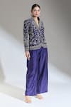 JAYANTI REDDY_Purple Solid Plain Palazzo Pant _Online_at_Aza_Fashions