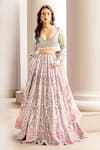 Shop_Falguni Shane Peacock_Elpis Printed Lehenga Set _at_Aza_Fashions