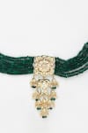 Buy_Ruby Raang_Green Kundan Stone Embellished Choker Necklace _Online_at_Aza_Fashions